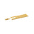 CRL Polished Brass Cover Plates for Jackson® 900 Series Floor Mounted Closer