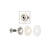 CRL Brushed Stainless Flush Mount Cap Assembly for 1-1/4" Diameter Standoffs