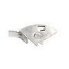 A single mill finish metal inside blade knife latch shown in isolation.