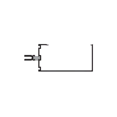 CRL-U.S. Aluminum 5" Intermediate Thermally Broken Horizontal Mullion, Dark Bronze/Black Anodized Class 1 - 24'-2"