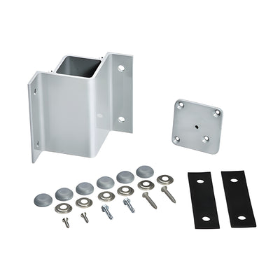 CRL Silver Metallic Inside 90 Degree Fascia Mount Bracket