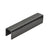 CRL Matte Black 11 Gauge Cap Rail for 3/4" Monolithic Tempered Glass - 120"