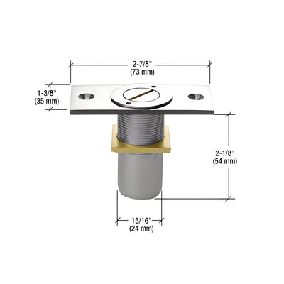 CRL Polished Chrome Dust Proof Keeper Locking Option