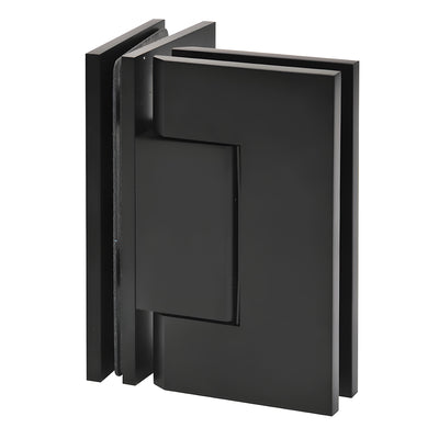 CRL Matte Black Trento 90 Degree Glass-to-Glass Hinge