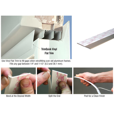 CRL Tan TrimQuick® 1-3/4" Flat Vinyl Trim