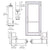 CRL-U.S. Aluminum White KYNAR® Paint Custom Single Series 800 Durafront Medium Stile Butt Hinge Entrance Door for Surface Mount Door Closer