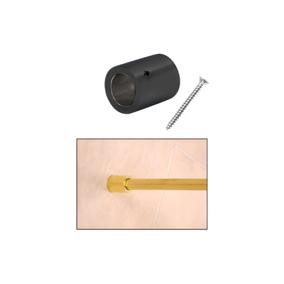 CRL Matte Black Slim Line Wall Mount Fitting