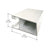 CRL-U.S. Aluminum White KYNAR® Paint Beveled Door Stile for 9/16" Glass - 21'-2"
