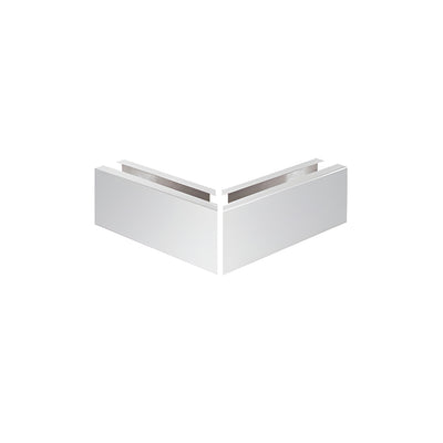 CRL Polished Stainless 12" 90 Degree Mitered Corner Cladding for L25S Series Standard Square Base Shoe