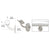 CRL Brushed Stainless Del Mar Series Wall Mounted Long Arm Hand Rail Bracket