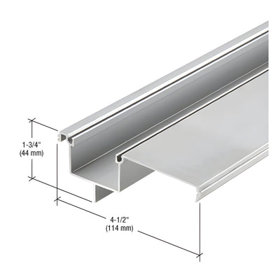 CRL-U.S. Aluminum Head and Sill Insert for 1" Glass - 24'-2", Clear Anodized Class 1