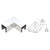 CRL 316 Polished Stainless Steel 90 Degree Horizontal Roll Formed Cap Rail Corner