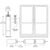 CRL-U.S. Aluminum White KYNAR® Paint Custom Pair Series 400 Medium Stile Geared Hinge Entrance Door for Surface Mount Door Closers