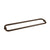 CRL Oil Rubbed Bronze 24" BM Series Back-to-Back Tubular Towel Bars With Metal Washers