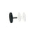 CRL Matte Black 2" Diameter Round Standoff Cap Assembly