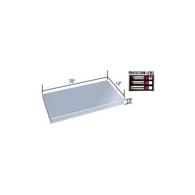 CRL Stainless Steel 72" Wide x 12" Deep Shelf