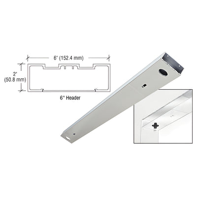 CRL Satin Anodized 6" x 72" Double Door Header