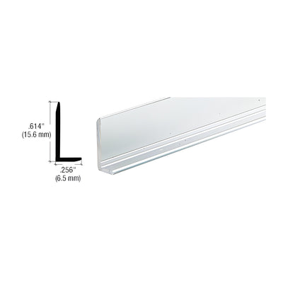CRL Brite Anodized 1/4" Aluminum L-Bar Extrusion