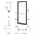 CRL-U.S. Aluminum Bronze Black Anodized Custom Single 36" x 84" Series 250 Narrow Stile Butt Hinge Entrance Door for OHCC