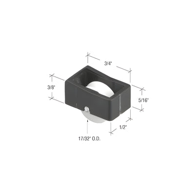 CRL 17/32" Nylon Sliding Window Roller for Window Master Windows