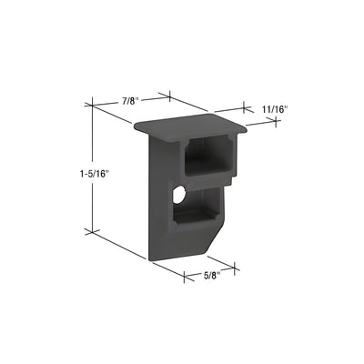 CRL Black 1-5/16" Nylon Sash Cam