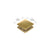 CRL Polished Brass 2" x 2" Square Mall Front Clamp