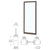 CRL-U.S. Aluminum Bronze Black Anodized Single 36" x 84" Blank 250 Narrow Center Stile Entrance Door