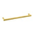 CRL Satin Brass "SQ" Series 24" Square Tubing Mitered Corner Single-Sided Towel Bar