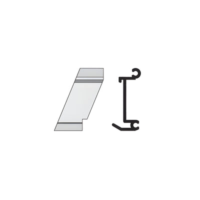 CRL-U.S. Aluminum Left Hand 135º Outside Corner Anchor Clip - 4/Pk