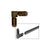 CRL Bronze 3/8" Square Cut WSF346 Screen Frame Corners