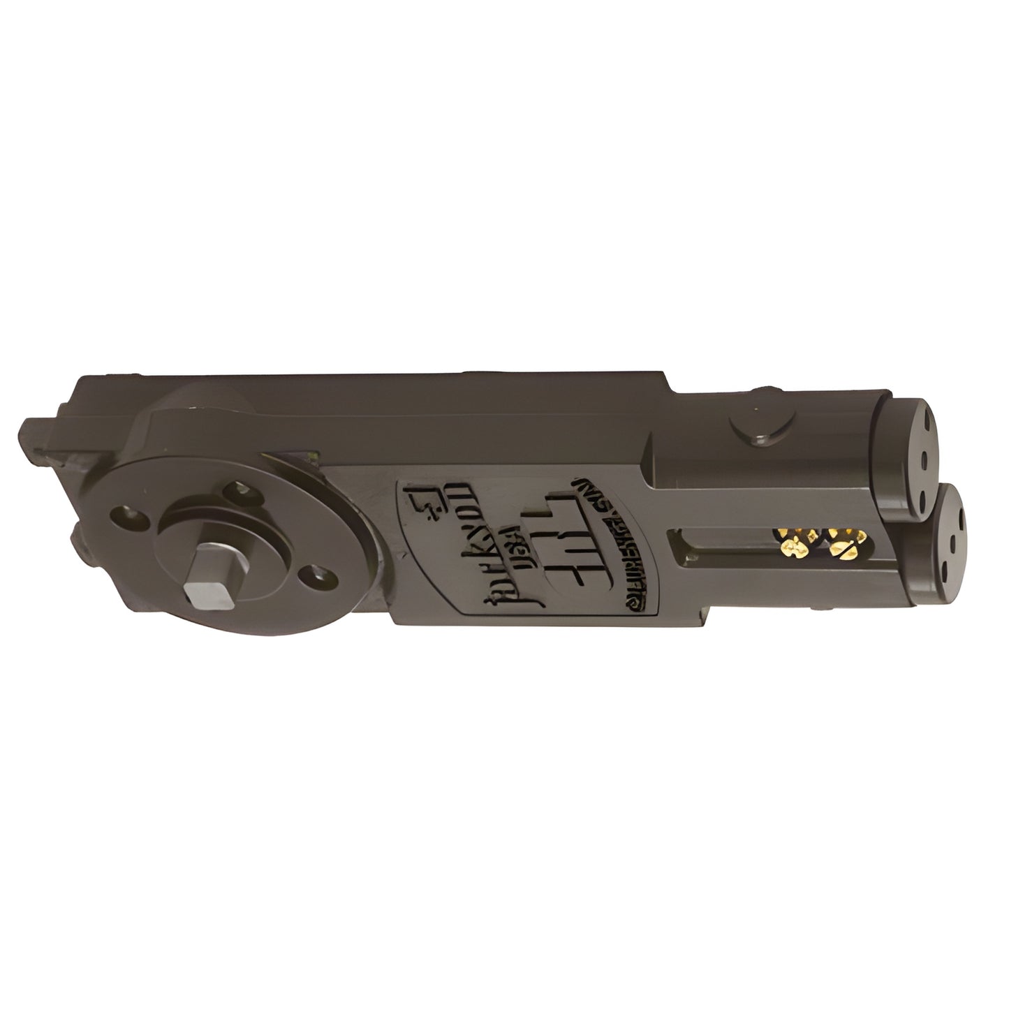 CRL Jackson overhead concealed door closer body, medium-duty, gray, double-acting, SKU 20101M01.