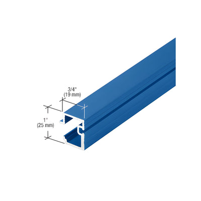 CRL-U.S. Aluminum 1/4" Pocket Reducer for Structural Silicone Glazing, Custom Paint - 24'-2"