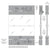 CRL-Blumcraft® Brushed Stainless 1301-CM Display Case Double Door and Sidelite with Mounting Bars - 1/2" Tempered Glass