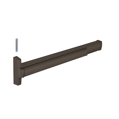 CRL 36" Jackson® Model 2086 with Impact Kit Concealed Vertical Rod Panic Exit Device Left Hand Reverse Bevel Fits 3/0 x 7/0 Door Dark Bronze Finish