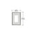 CRL Chrome Single Designer Metal Mirror Plate
