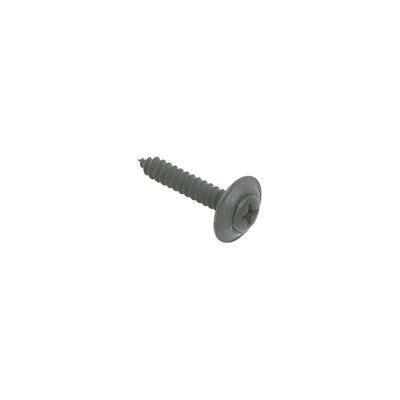 CRL Black 8 x 1" Oval Head Phillips Sheet Metal Screws with Countersunk Washers