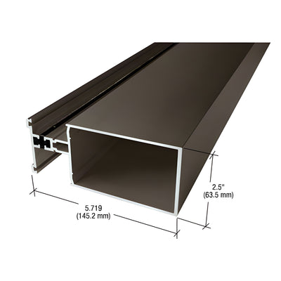 CRL-U.S. Aluminum Thermally Broken 6" Vertical Mullion, Dark Bronze/Black Anodized Class 1 - 24'-2"