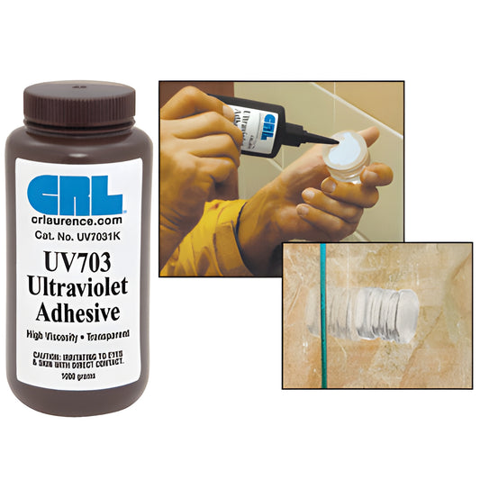 CRL UV703 High-Viscosity UV Adhesive 1kg - Glass Bonding