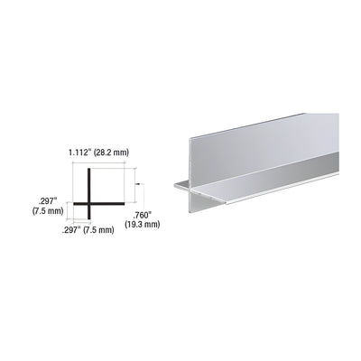 CRL Brite Anodized Aluminum Cross Corner Extrusion