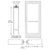 CRL-U.S. Aluminum White KYNAR® Paint Custom Single Series 550 Wide Stile Offset Pivot Entrance Door for Surface Mount Door Closer