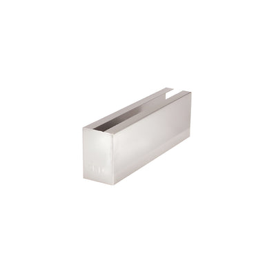 CRL Polished Stainless 12" Welded End Cladding for B5S Series Standard Square Base Shoe
