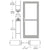 CRL-U.S. Aluminum Clear Anodized Custom Single Series 400 Medium Stile Center Pivot Entrance Door For Panic and Overhead Concealed Door Closer