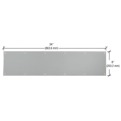 CRL 8" x 34" Brushed Stainless Kick Plate for 36" Doors
