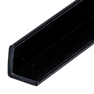 CRL Multi-Purpose Black 'L' Angle Jamb Seal for 1/4" to 1/2" Glass