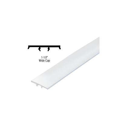 CRL White 1-1/2" Screen Tight™ Wide Cap