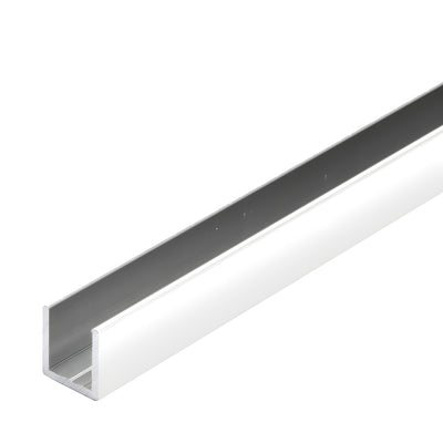 CRL White 1/2" Fixed Panel Shower Door Deep U-Channel - 95"