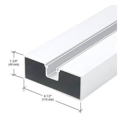 CRL-U.S. Aluminum Center Hung Hollow Door Jamb, White KYNAR® Paint - 24'-2"
