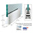 Polished Stainless 4" Tapered DRS Door Rail Without Lock for 1/2" Glass - 9-1/2" Length