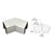 CRL Brushed Stainless 135 Degree Horizontal Corner for 1-1/2" Square Glass Cap Railing