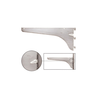 CRL Anochrome 14" KV Adjustable Heavy-Duty Steel Shelf Bracket
